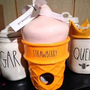 Rae dunn ice cream bird house